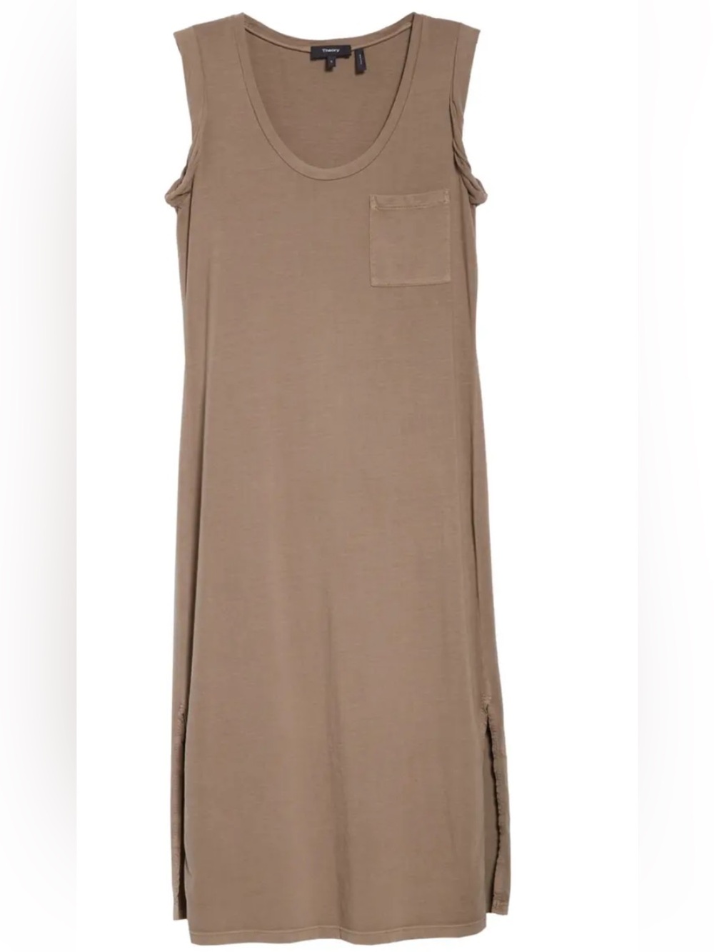 Theory Muscle t shirt midi dress in stretch cotton size m NWOT